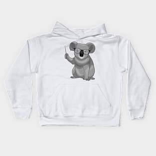 Koala Teacher Pointer Kids Hoodie